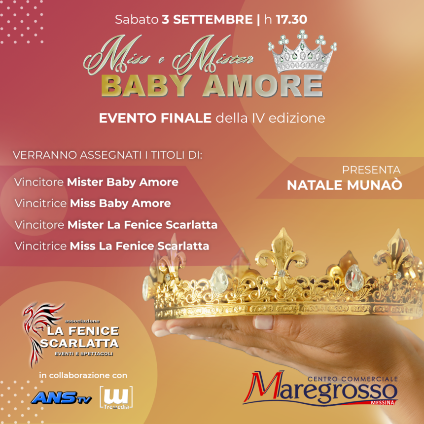 Evento finale concorso di bellezza baby amore 2022