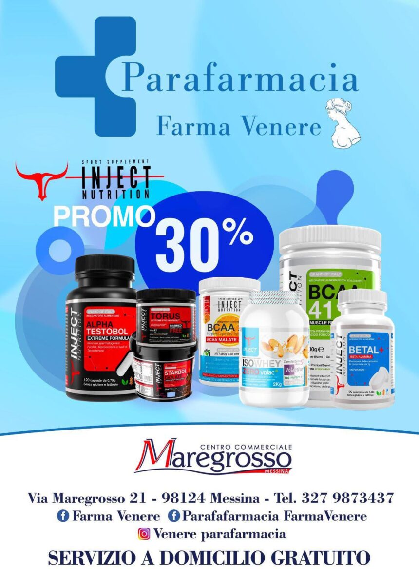 Inject nutrition: la promozione dedicata agli sportivi.